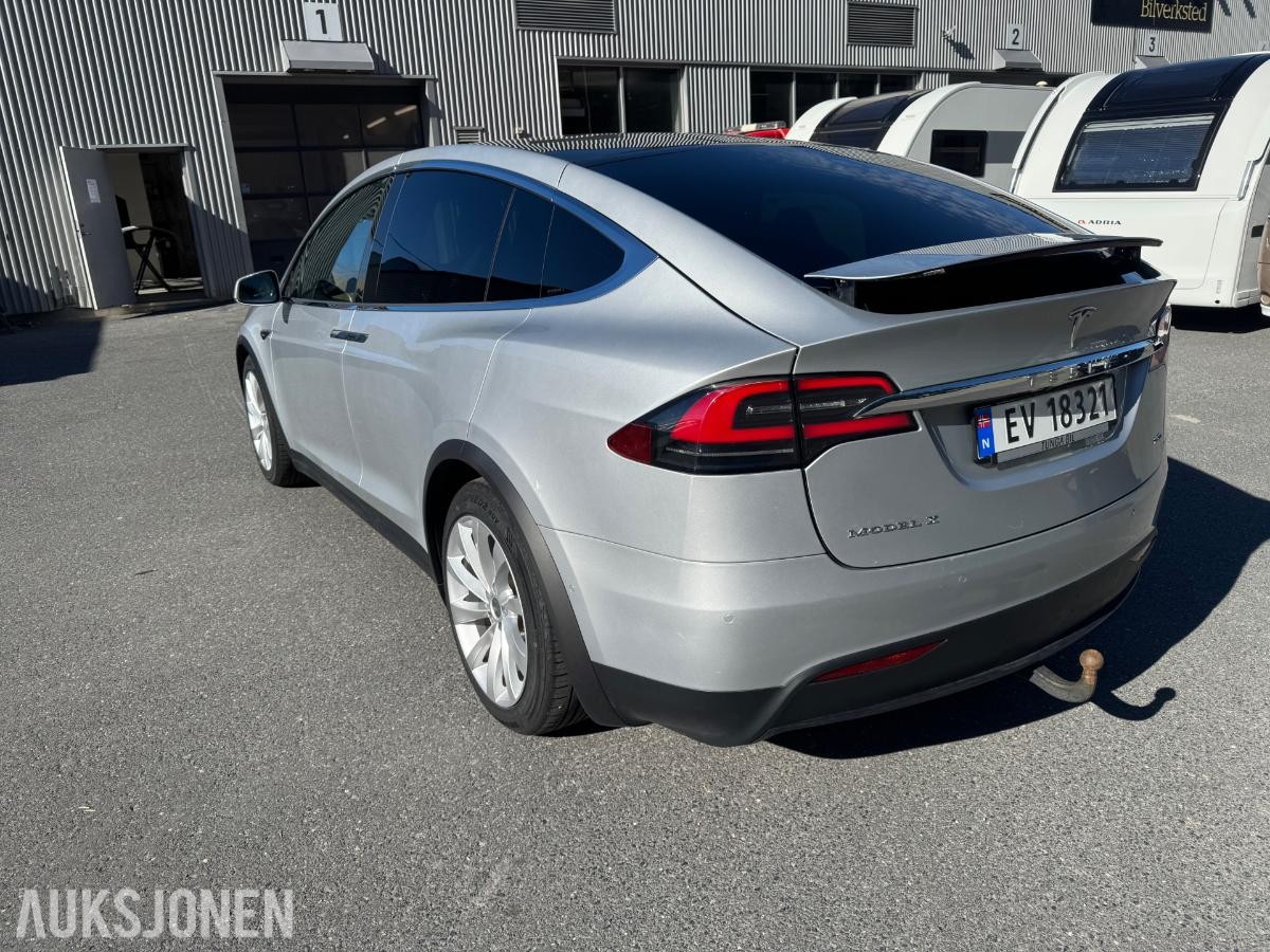 2018 Tesla Model X Long Range 5-seter, 184400km, Hengerfeste, Skinninteriør