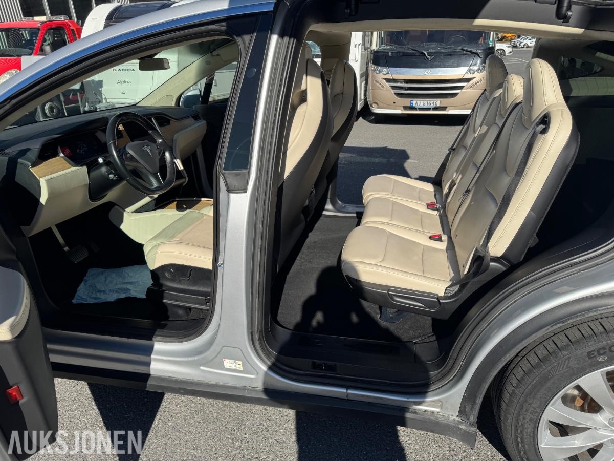 2018 Tesla Model X Long Range 5-seter, 184400km, Hengerfeste, Skinninteriør
