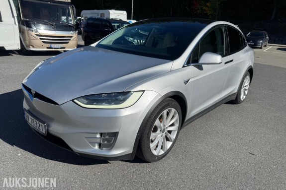 2018 Tesla Model X Long Range 5-seter, 184400km, Hengerfeste, Skinninteriør