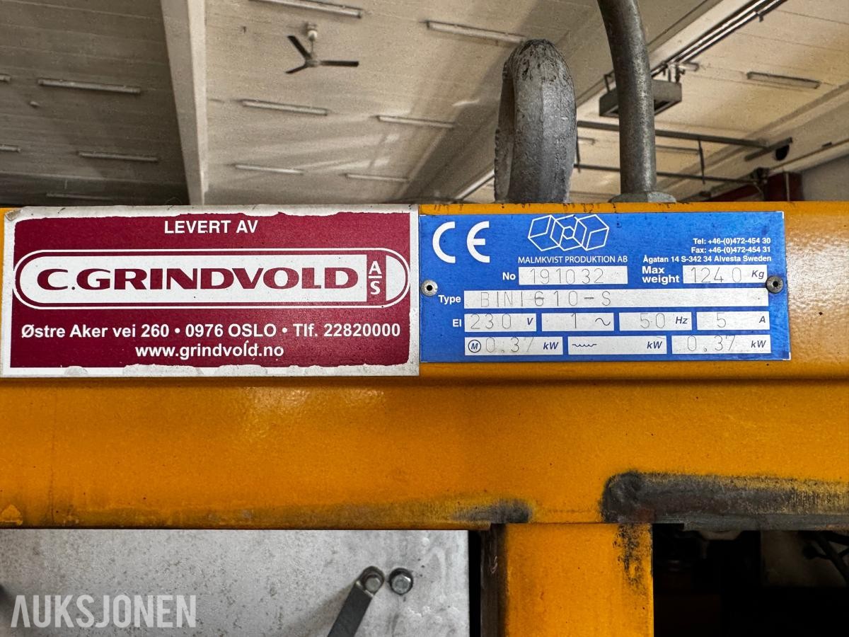 Bini 610-S damptiner med aggregat på Tysse understell.