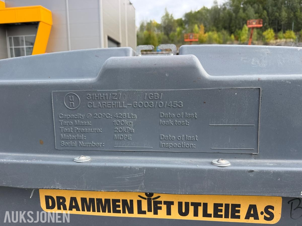 Dieseltank med pumpe - 426L
