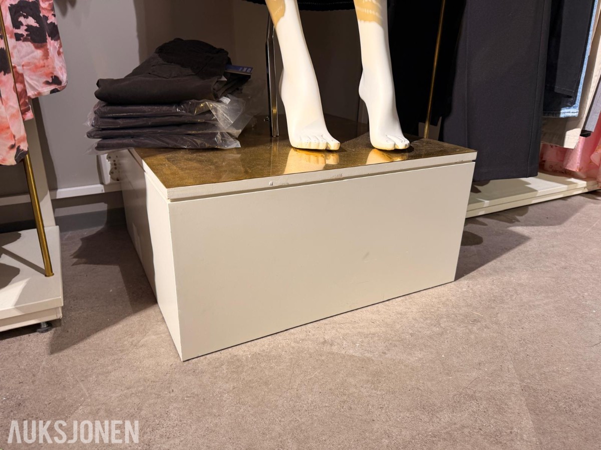 Stort varelager fra klesbutikk – klær, smykker, tilbehør og butikkinnredning