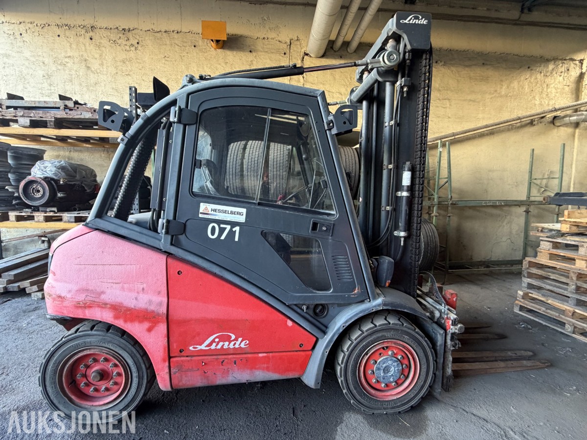 2007 Linde H40D motvektstruck, 4 000 kg løftekapasitet