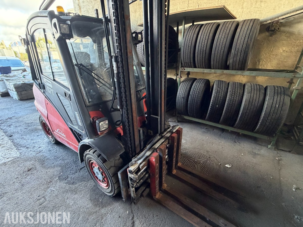 2007 Linde H40D motvektstruck, 4 000 kg løftekapasitet