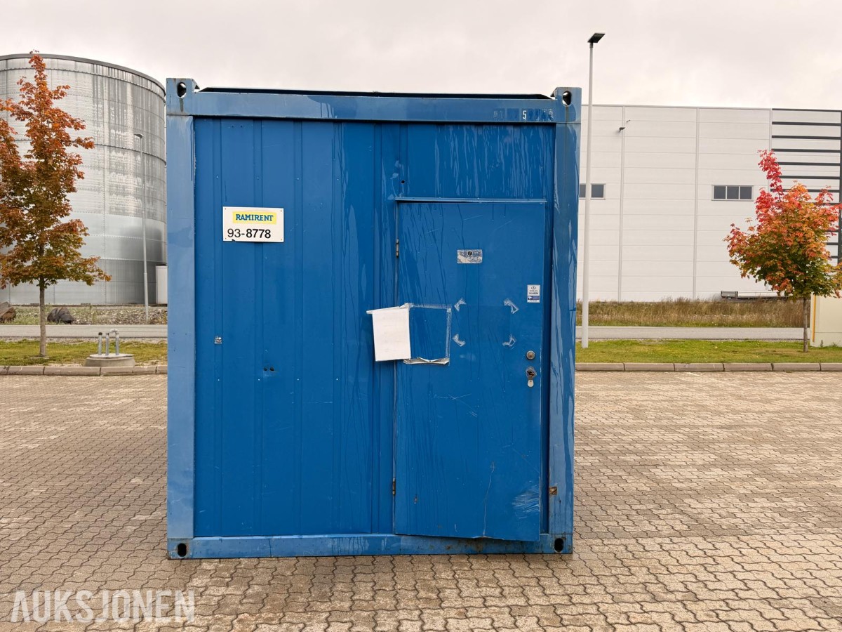 Kontorbrakke / kontormodul med strøm, varme og vinduer