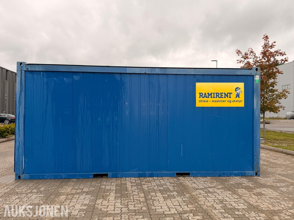 Kontorbrakke / kontormodul med strøm, varme og vinduer