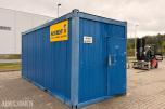 Kontorbrakke / kontormodul med strøm, varme og vinduer