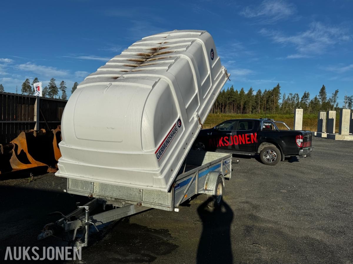 2019 Tiki tilhenger med tipp og plantopp