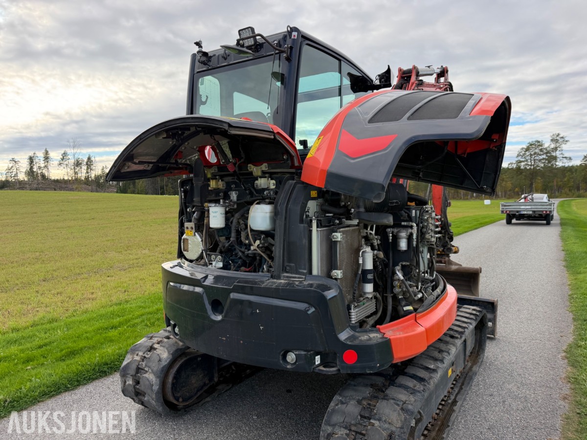 2021 mod. Kubota KX060-5, Engcon, sentralsmørning, 3329 timer ++