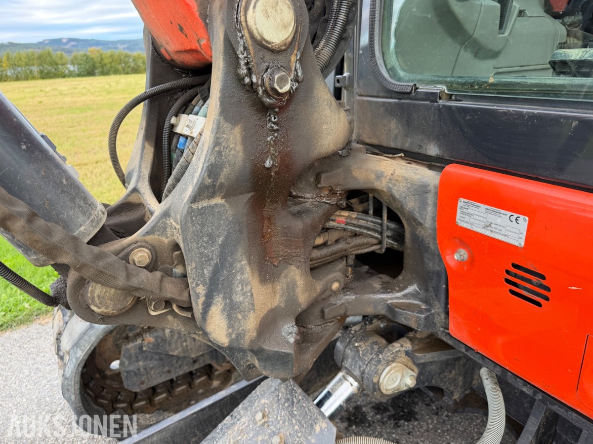 2021 mod. Kubota KX060-5, Engcon, sentralsmørning, 3329 timer ++