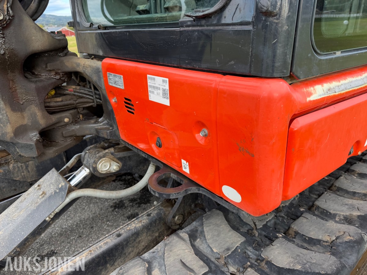 2021 mod. Kubota KX060-5, Engcon, sentralsmørning, 3329 timer ++