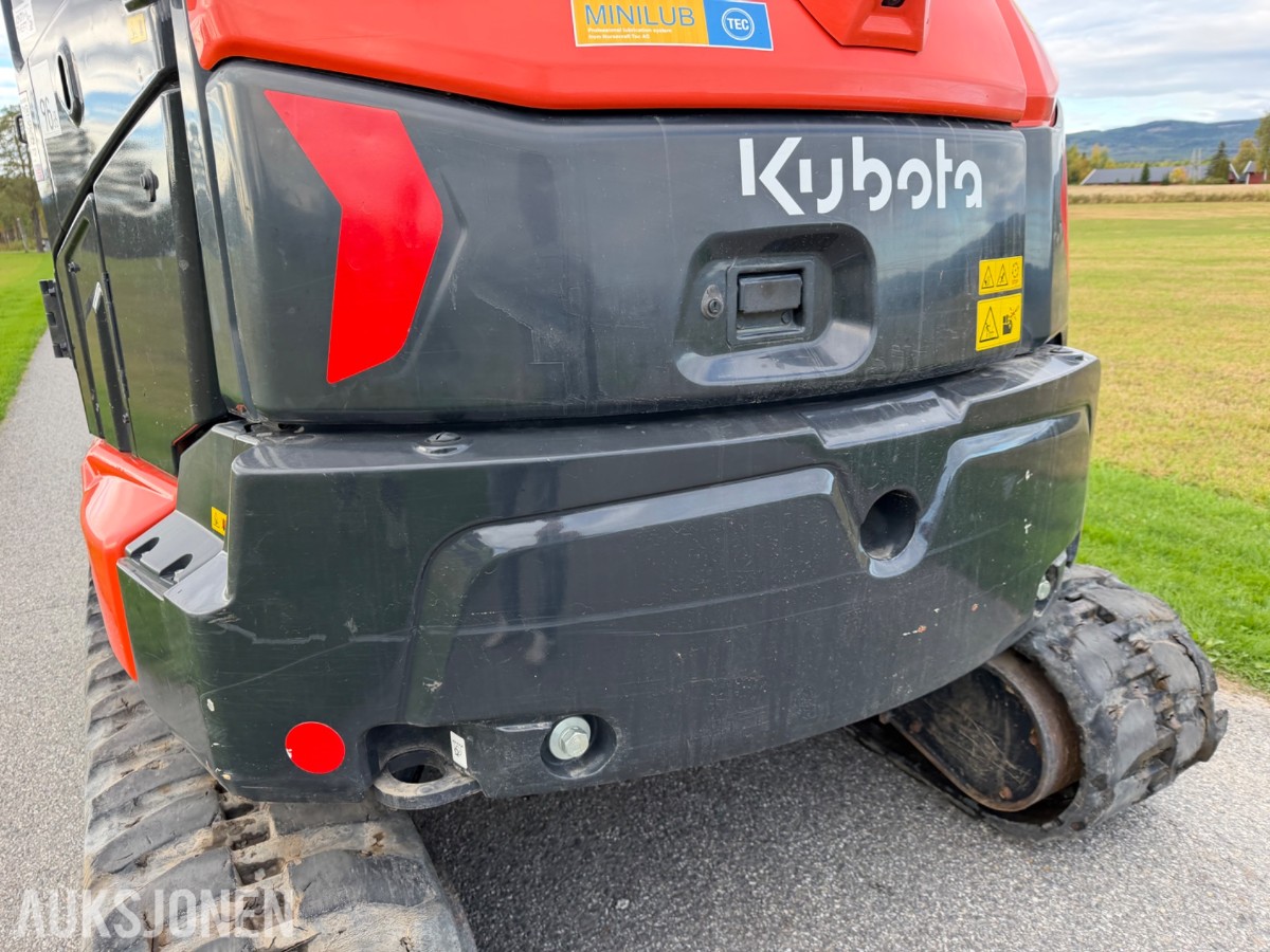 2021 mod. Kubota KX060-5, Engcon, sentralsmørning, 3329 timer ++