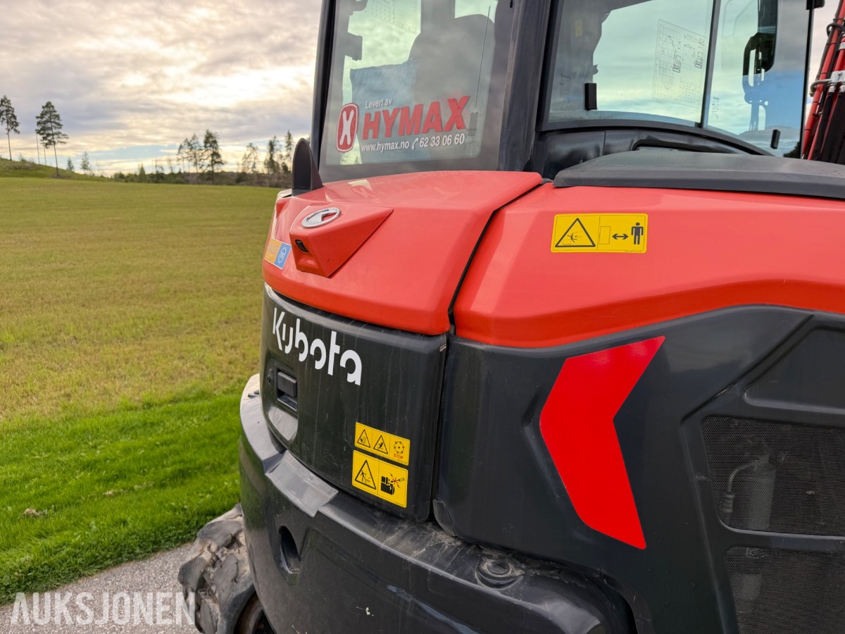 2021 mod. Kubota KX060-5, Engcon, sentralsmørning, 3329 timer ++