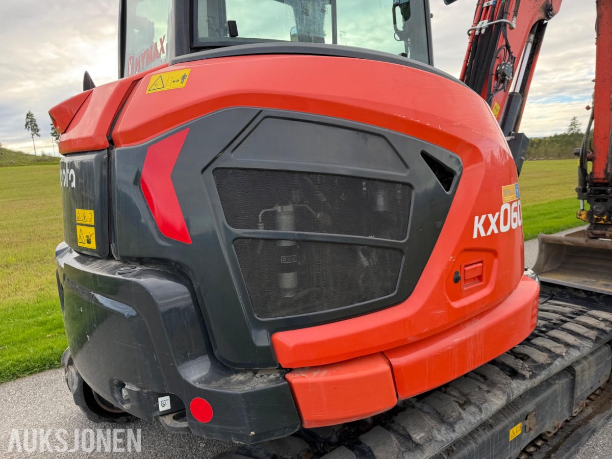 2021 mod. Kubota KX060-5, Engcon, sentralsmørning, 3329 timer ++
