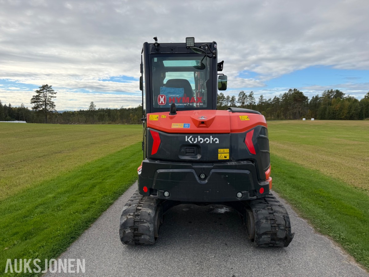 2021 mod. Kubota KX060-5, Engcon, sentralsmørning, 3329 timer ++