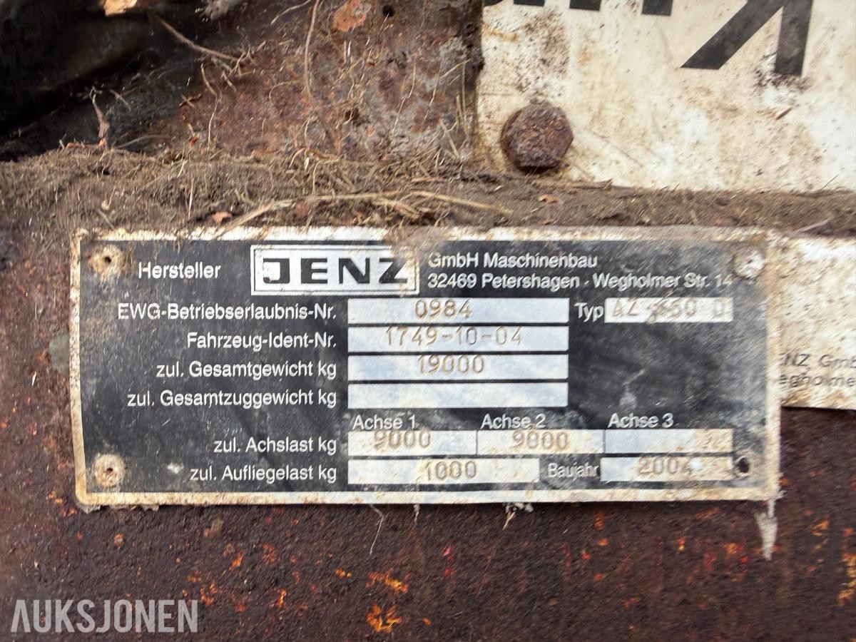 2004 JENZ AZ 660 D kvistkvern
