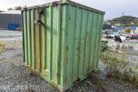 1995 8 fots Lagercontainer i stål med belysning og reol