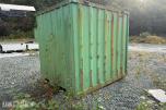 1995 8 fots Lagercontainer i stål med belysning og reol