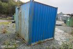 1992 Innredet 10 fots lagercontainer / verkstedcontainer med reoler og arbeidsbenk