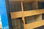 1992 Innredet 10 fots lagercontainer / verkstedcontainer med reoler og arbeidsbenk