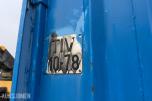 1992 Innredet 10 fots lagercontainer / verkstedcontainer med reoler og arbeidsbenk