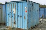 1992 Innredet 10 fots lagercontainer / verkstedcontainer med arbeidsbenk og reol