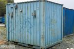 1992 Innredet 10 fots lagercontainer / verkstedcontainer med arbeidsbenk og reol