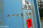 1992 Innredet 10 fots lagercontainer / verkstedcontainer med arbeidsbenk og reol