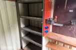 1992 Innredet 10 fots lagercontainer / verkstedcontainer med arbeidsbenk og reol