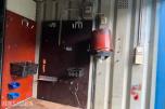 1992 Innredet 10 fots lagercontainer / verkstedcontainer med arbeidsbenk og reol