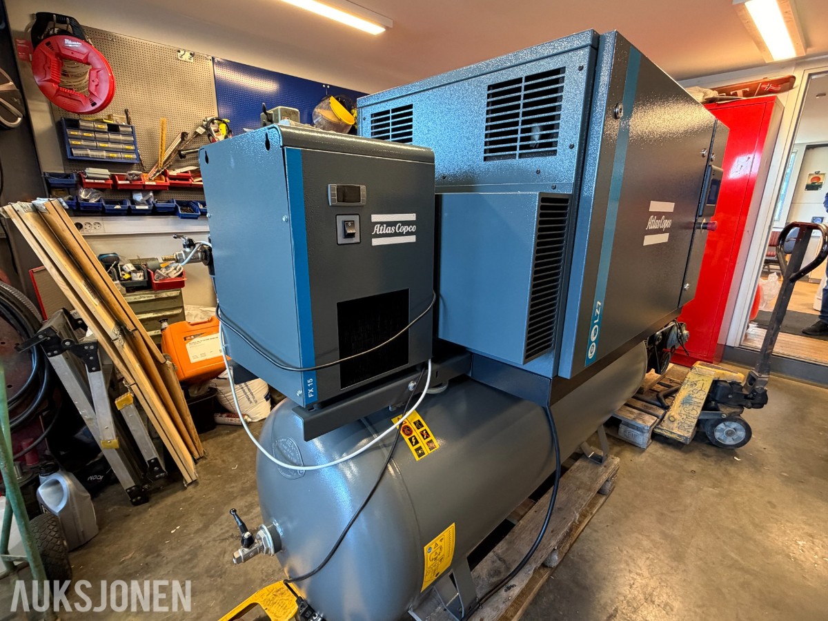 Atlas Copco LZ 7–10 FF 500 komplett trykkluftanlegg 2024 Modell