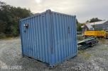 1996 Innredet 10 fots lagercontainer / verkstedcontainer med arbeidsbenk og reol