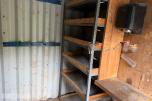 1996 Innredet 10 fots lagercontainer / verkstedcontainer med arbeidsbenk og reol