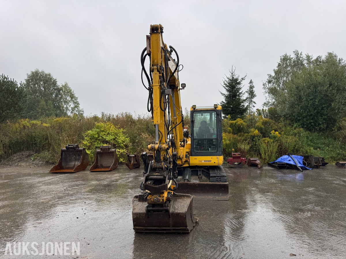 2008 Komatsu PC88MR beltegraver – tiltrotator – skjær – flere skuffer
