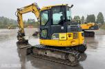 2008 Komatsu PC88MR beltegraver – tiltrotator – skjær – flere skuffer
