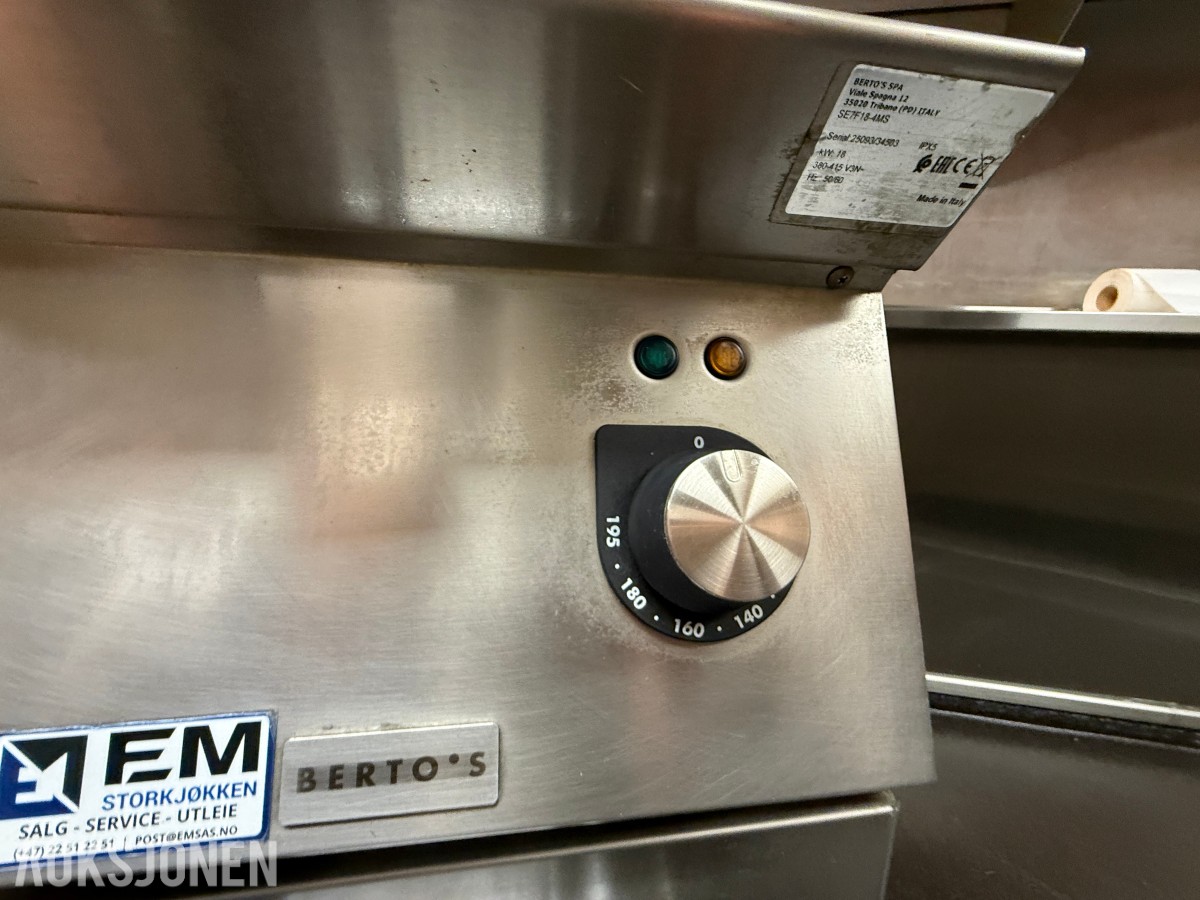 Bertos S700 frityr 18ltr gulvmodell 18kW - 400V - B40