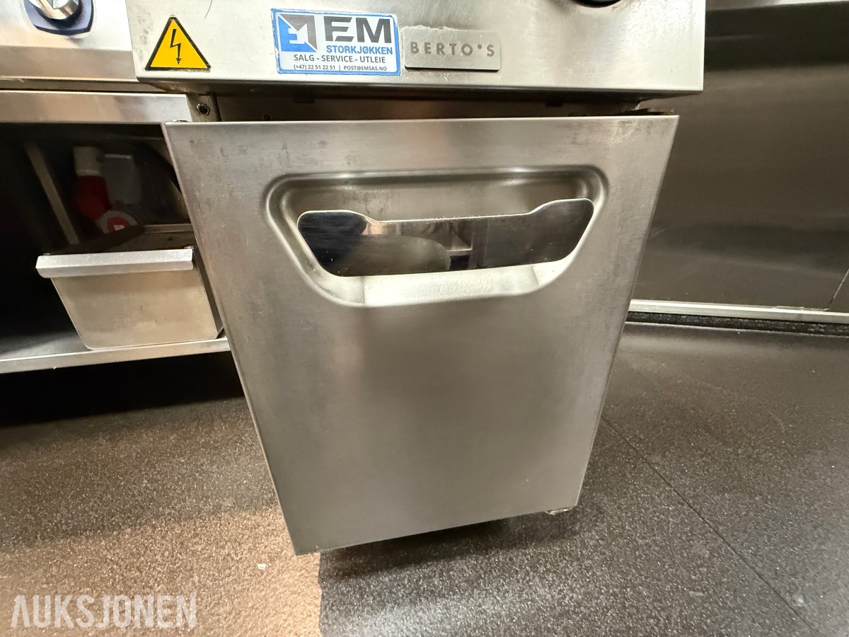 Bertos S700 frityr 18ltr gulvmodell 18kW - 400V - B40