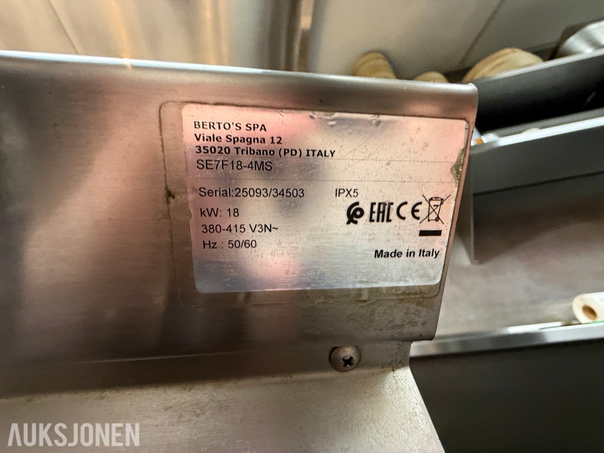 Bertos S700 frityr 18ltr gulvmodell 18kW - 400V - B40
