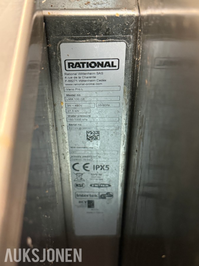 2025 RATIONAL iVario Pro L 100 ltr 400V