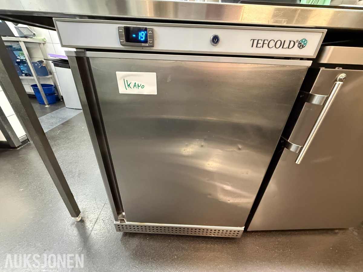 Tefcold fryseskap 200ltr UF200VS rustfritt H850
