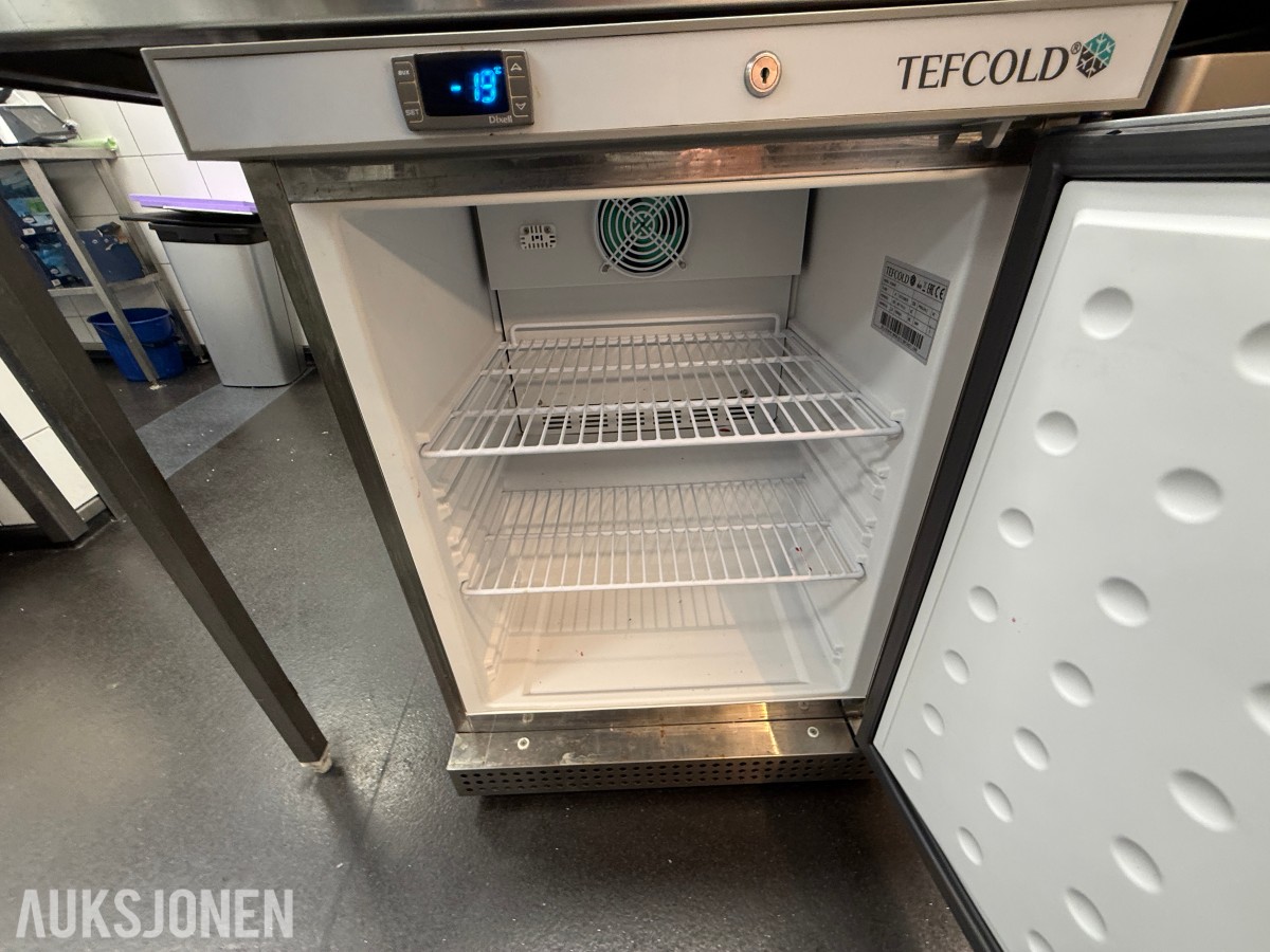 Tefcold fryseskap 200ltr UF200VS rustfritt H850