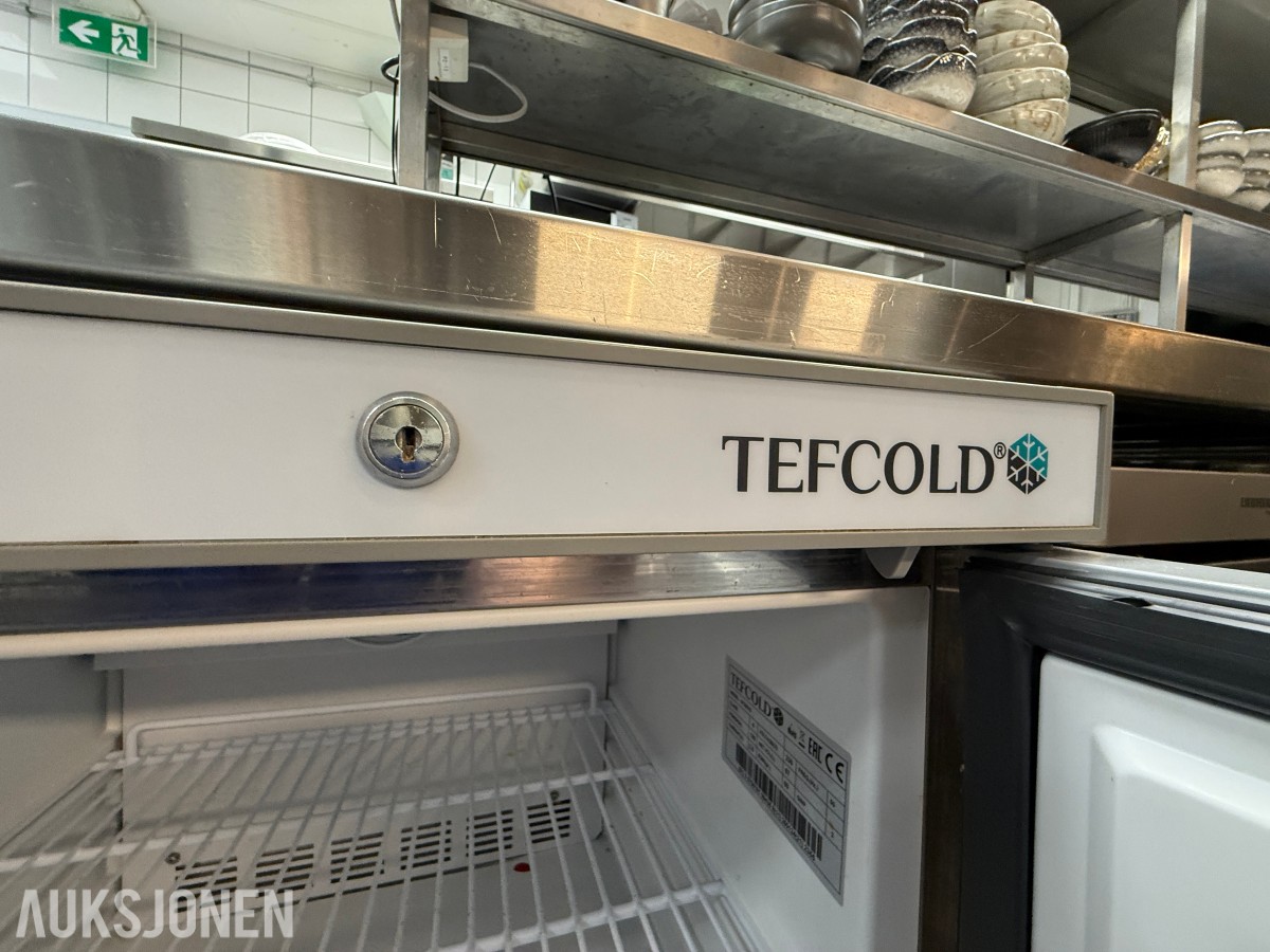 Tefcold fryseskap 200ltr UF200VS rustfritt H850