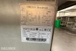 Tefcold fryseskap 200ltr UF200VS rustfritt H850
