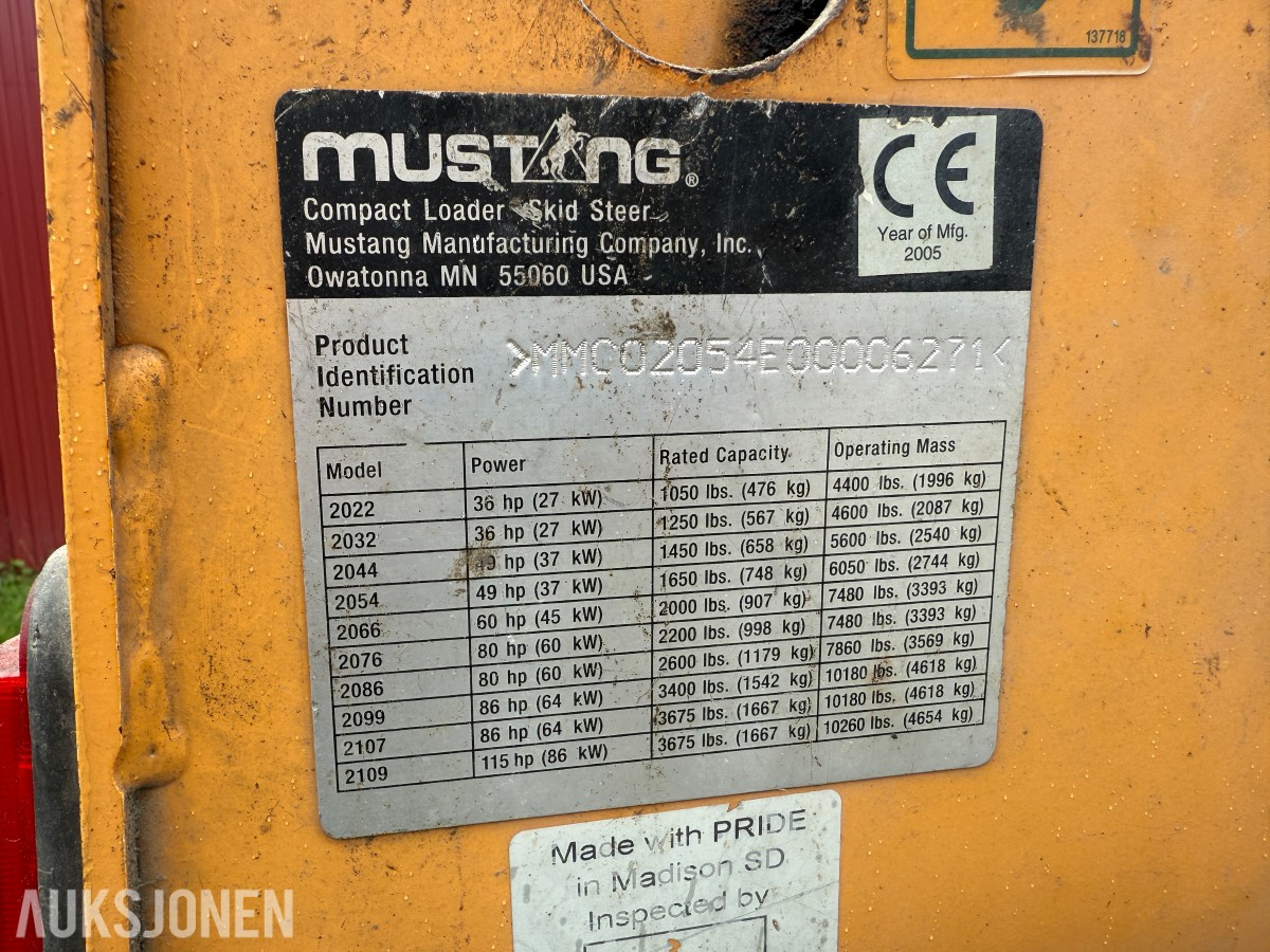 2005 Mustang 2054 kompaktlaster