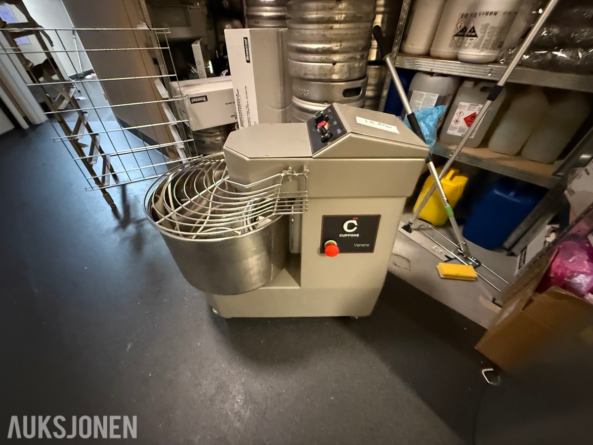 Cuppone spiraleltemaskin Venere 20K med hjul 230V 1-fas 16