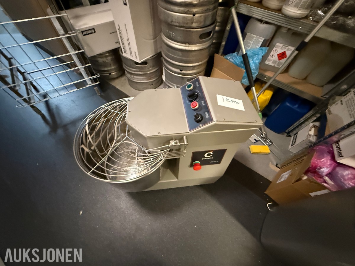 Cuppone spiraleltemaskin Venere 20K med hjul 230V 1-fas 16