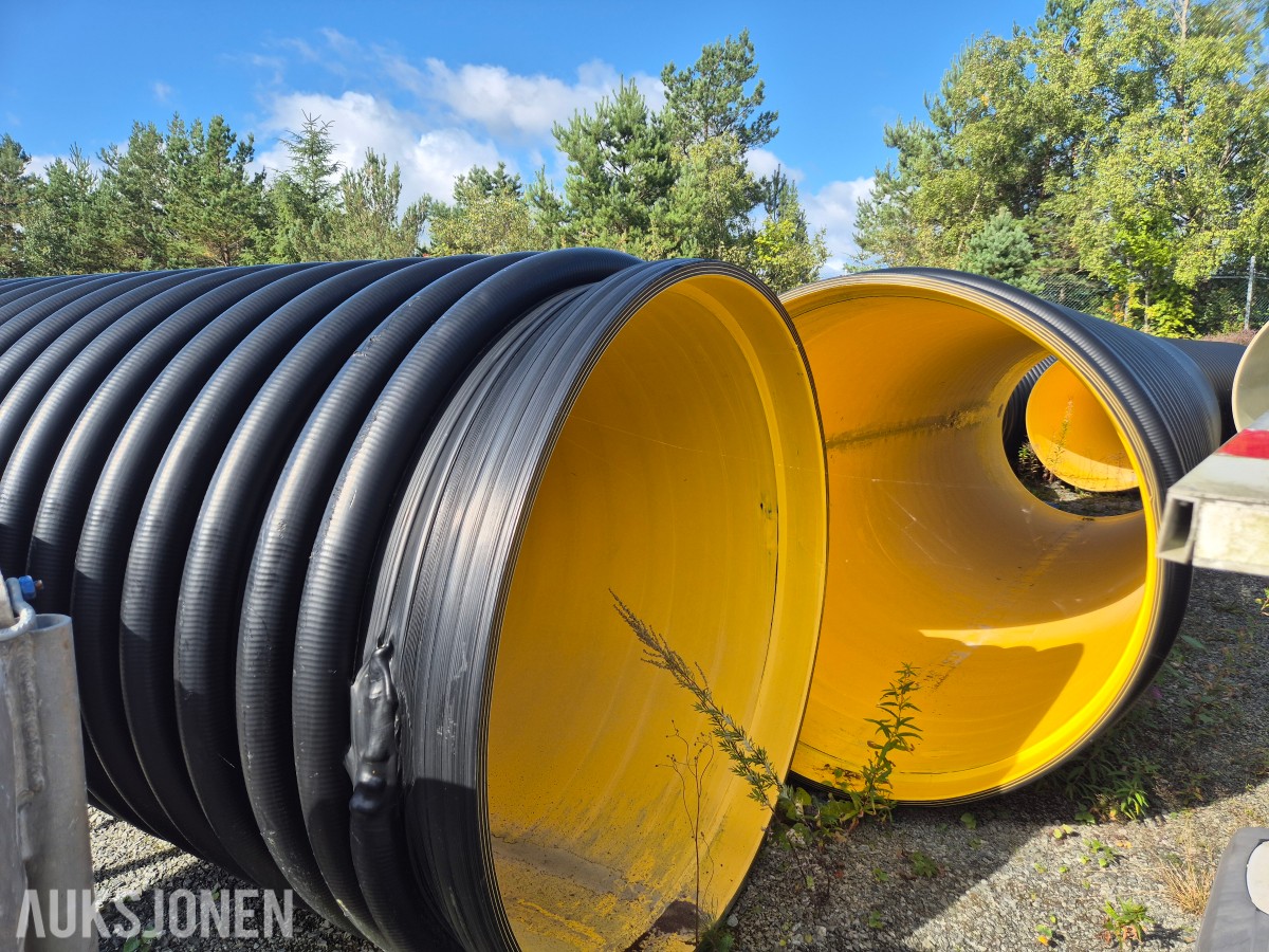 6 stk wawin 1600mm overvannsrør SN4,2 à 6m