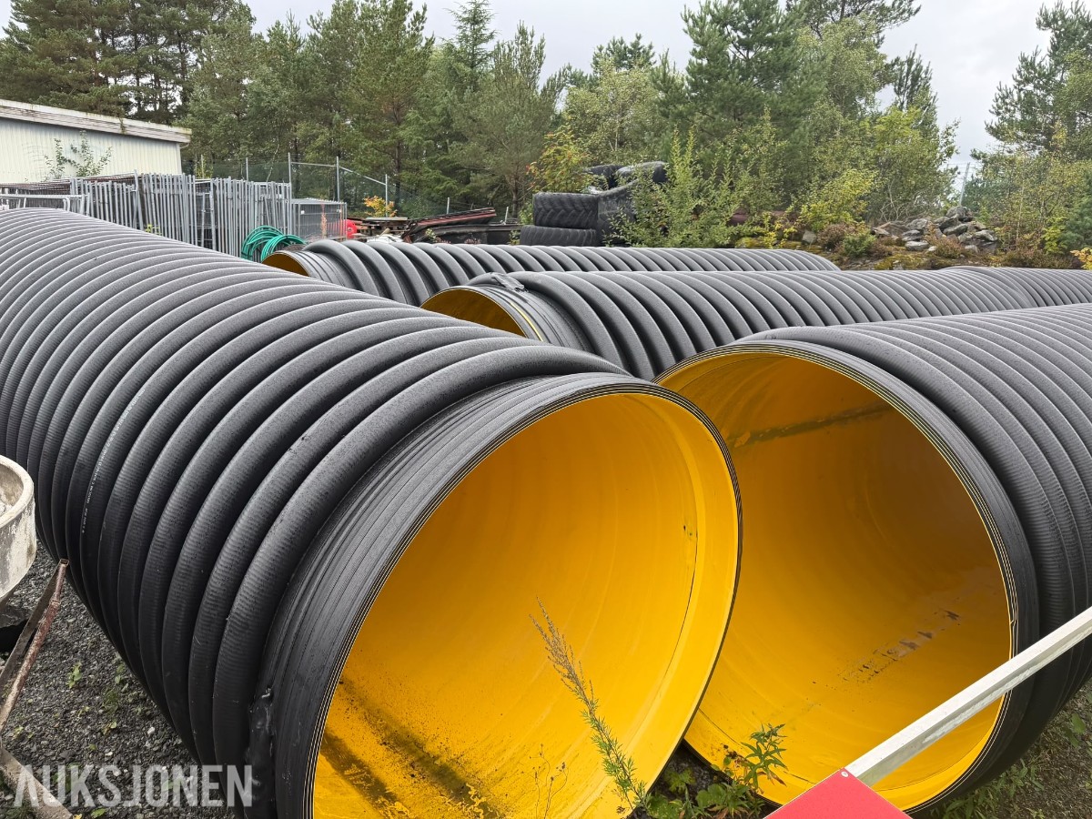6 stk wawin 1600mm overvannsrør SN4,2 à 6m
