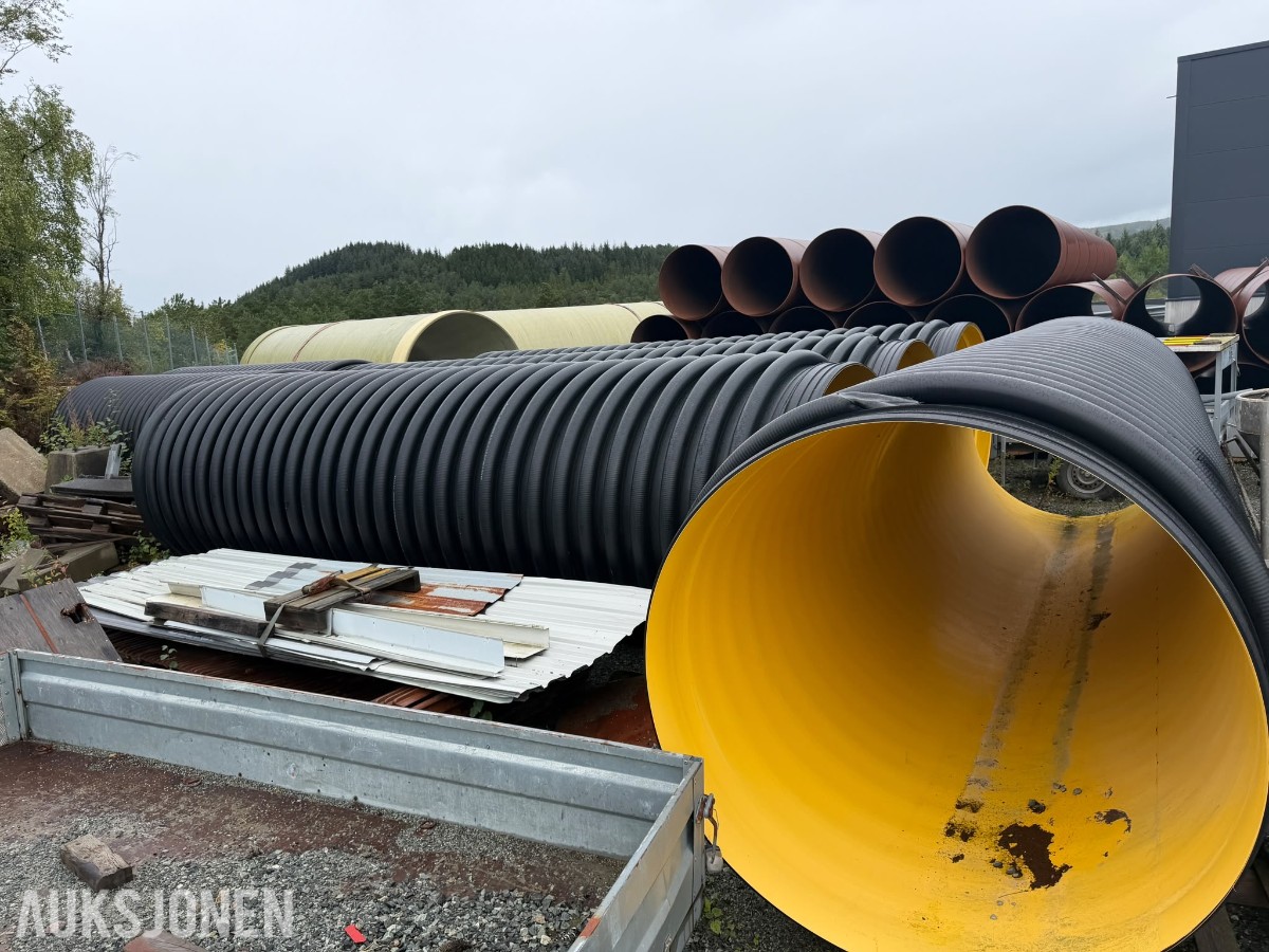 6 stk wawin 1600mm overvannsrør SN4,2 à 6m