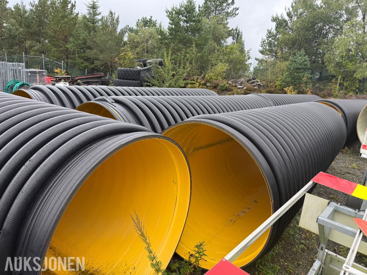 6 stk wawin 1600mm overvannsrør SN4,2 à 6m